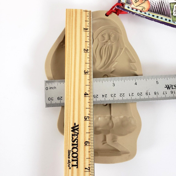 NEW!! 1983 Vtg Brown Bag Cookie Art St. Nicholas Cookie Craft Mold Santa Claus - Picture 4 of 6